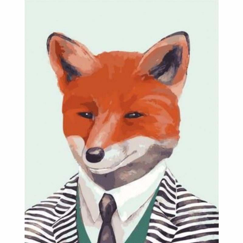 Business Fox Diy Paint By Numbers Kits ZXQ1295 - NEEDLEWORK KITS