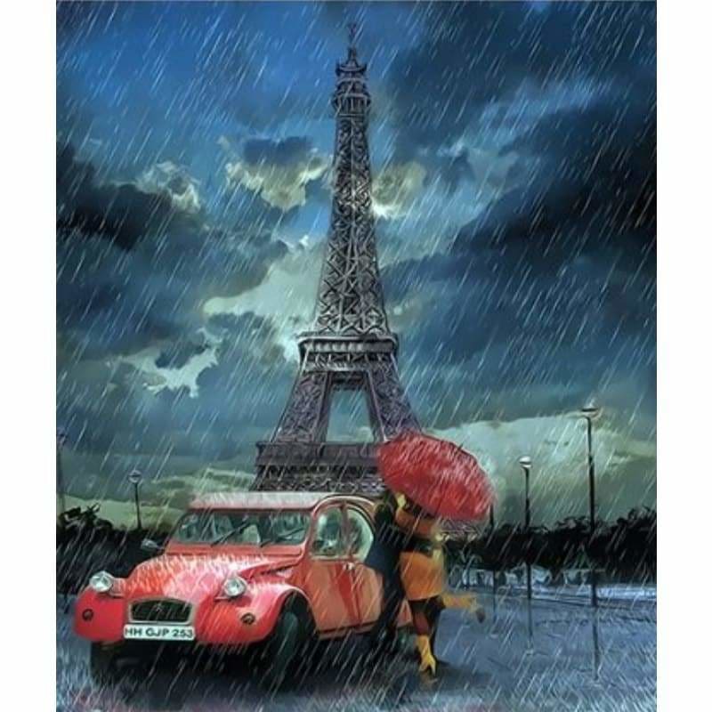 Car Diy Paint By Numbers Kits ZXQ3639 - NEEDLEWORK KITS