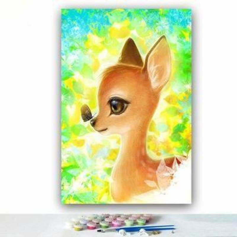 Deer Diy Paint By Numbers Kits PBN94079 - NEEDLEWORK KITS