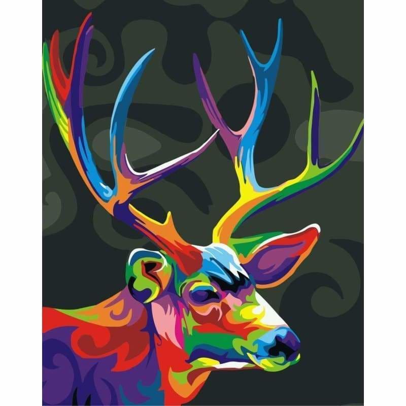 Deer Diy Paint By Numbers Kits WM-1176 - NEEDLEWORK KITS