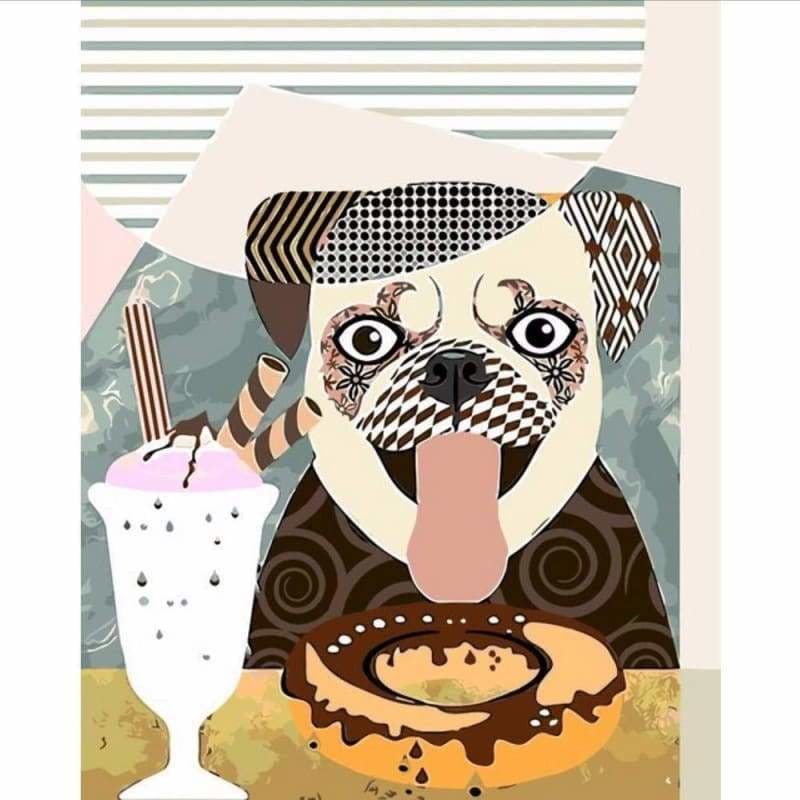 Dog Diy Paint By Numbers Kits PBN97869 - NEEDLEWORK KITS