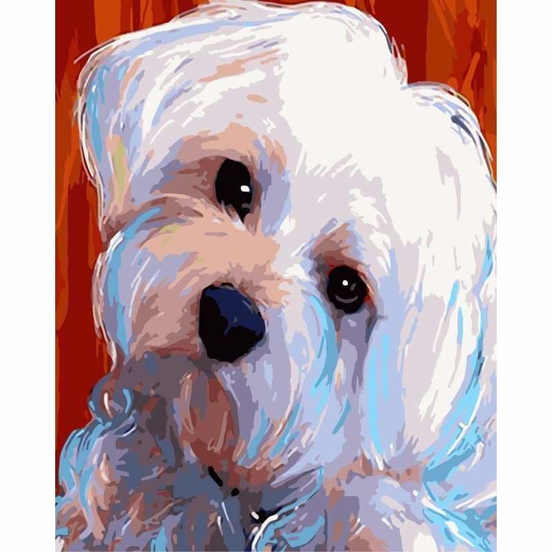 Dog Diy Paint By Numbers Kits WM-1202 - NEEDLEWORK KITS