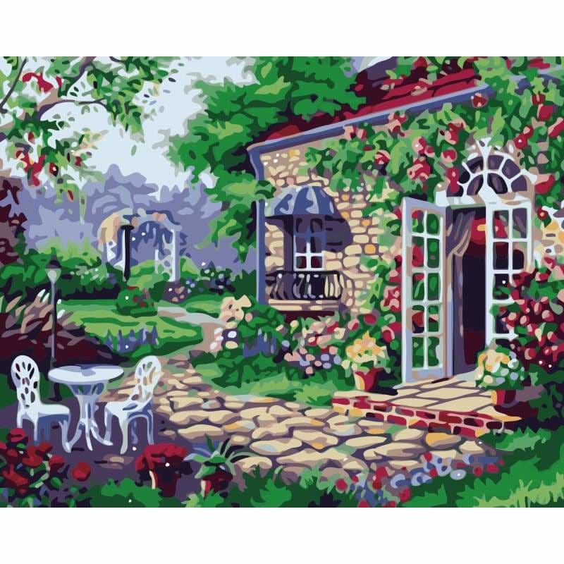 Garden Diy Paint By Numbers Kits PBN91410 - NEEDLEWORK KITS