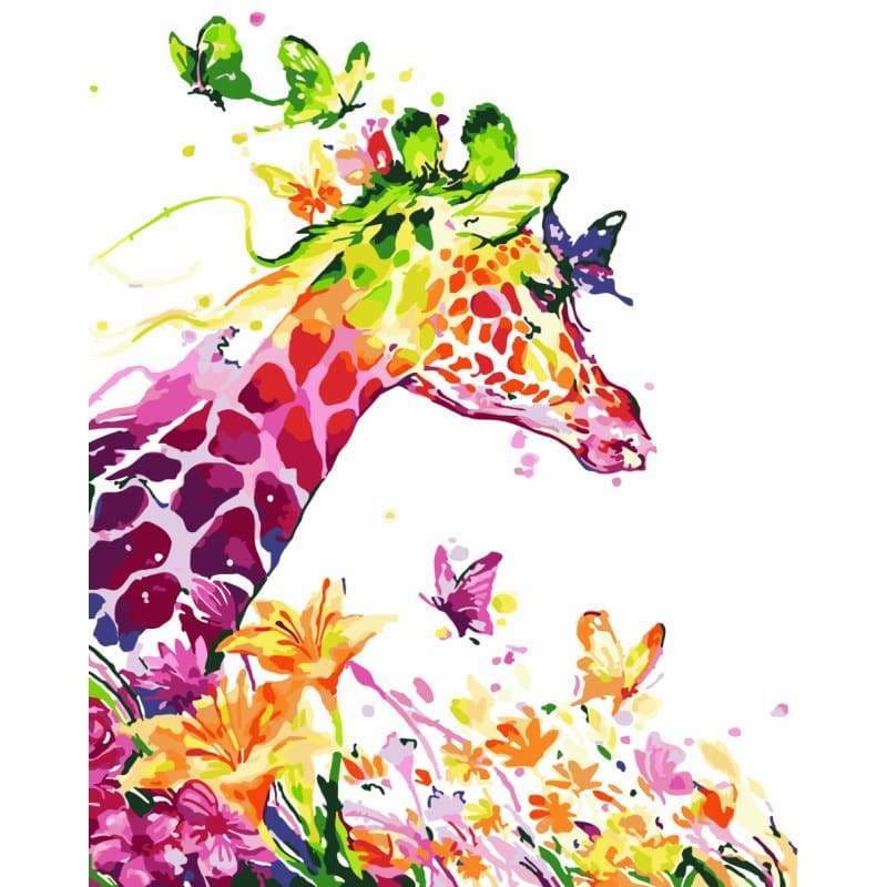 Giraffe Diy Paint By Numbers Kits WM-909 - NEEDLEWORK KITS