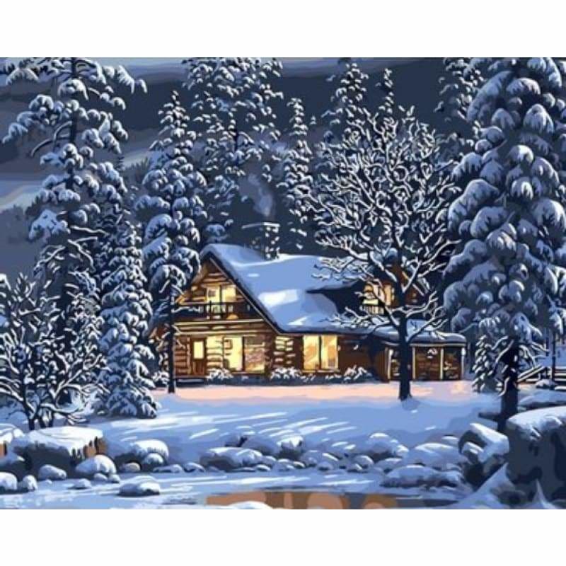Landscape Cottage Diy Paint By Numbers Kits ZXQ2086 - NEEDLEWORK KITS