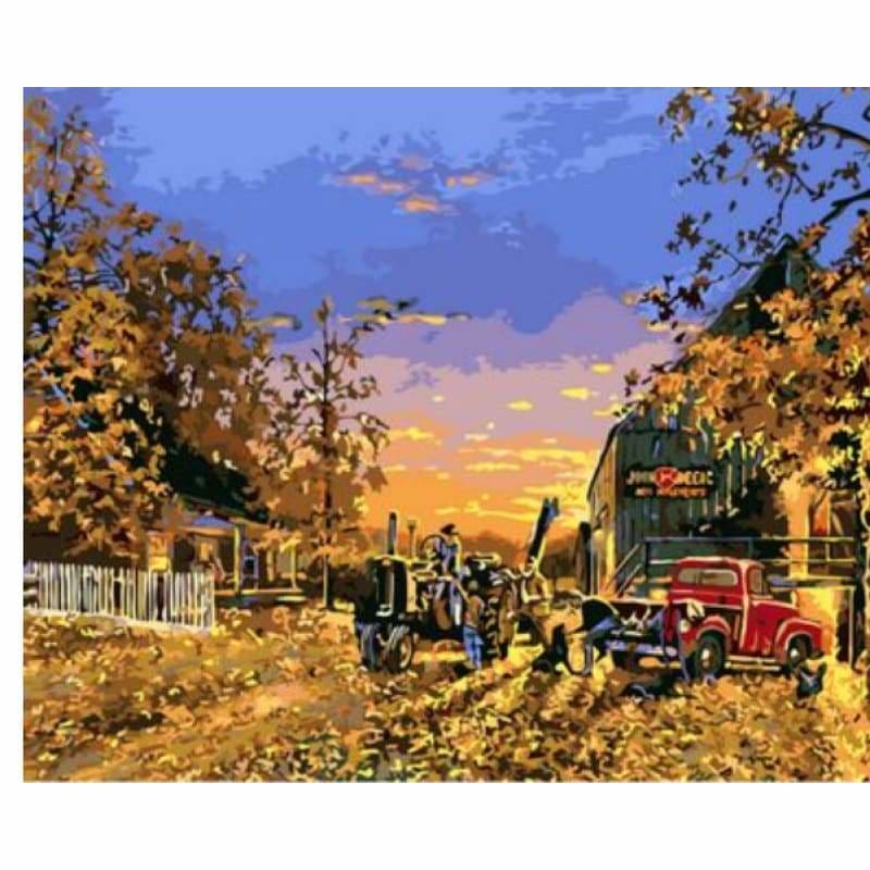 Landscape Cottage Diy Paint By Numbers Kits ZXQ758 - NEEDLEWORK KITS