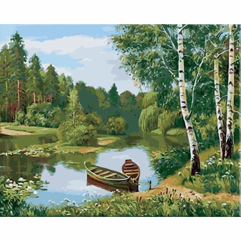 Landscape Forest Diy Paint By Numbers Kits WM-392 - NEEDLEWORK KITS
