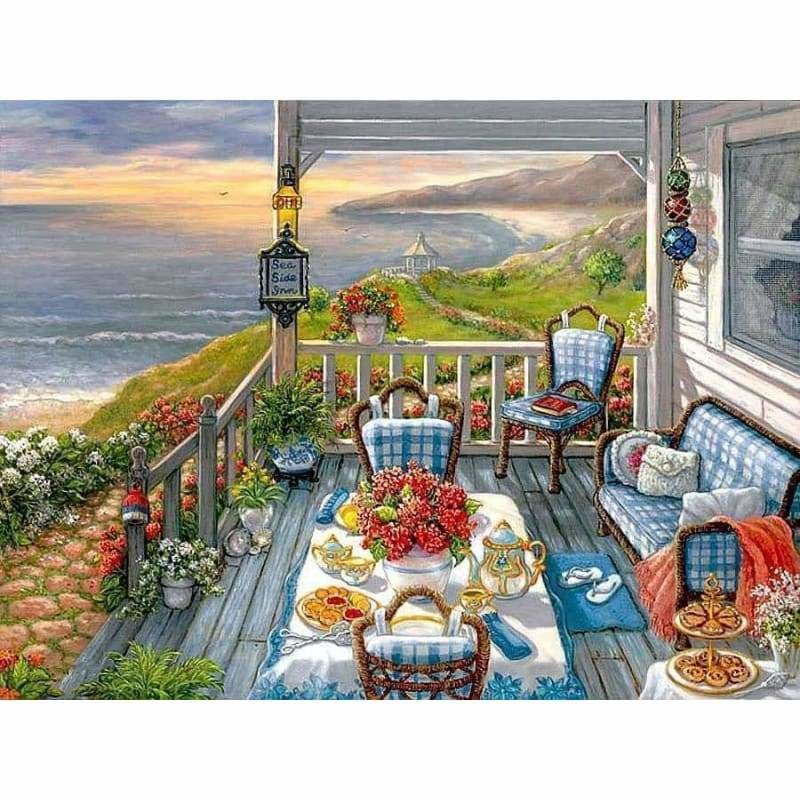 Landscape Garden Diy Paint By Numbers Kits PBN91479 - NEEDLEWORK KITS