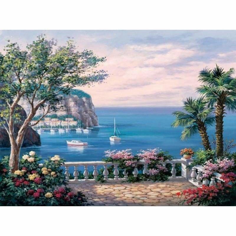 Landscape Garden Paint By Numbers Kits PBN91039 - NEEDLEWORK KITS