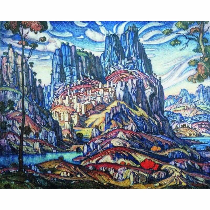 Landscape Mountain Paint by Numbers Kits DIY PBN59675 - NEEDLEWORK KITS