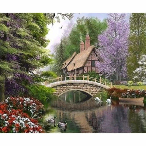 Landscape Village Paint By Numbers Kits ZXQ3641 - NEEDLEWORK KITS