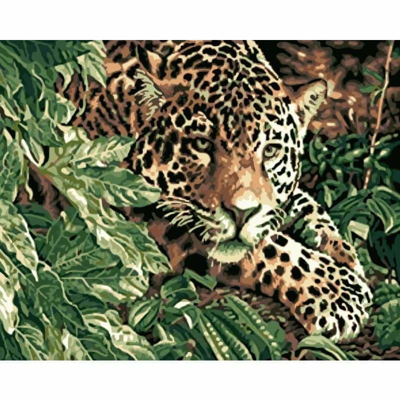 Leopard Diy Paint By Numbers Kits WM-950 - NEEDLEWORK KITS