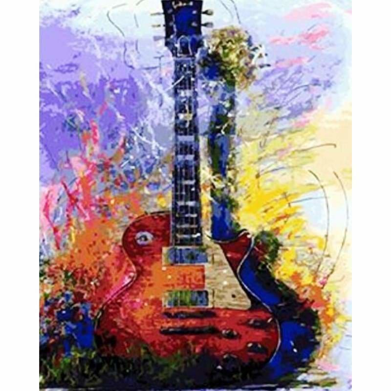 Musical Instruments Diy Paint By Numbers Kits WM-567 - NEEDLEWORK KITS