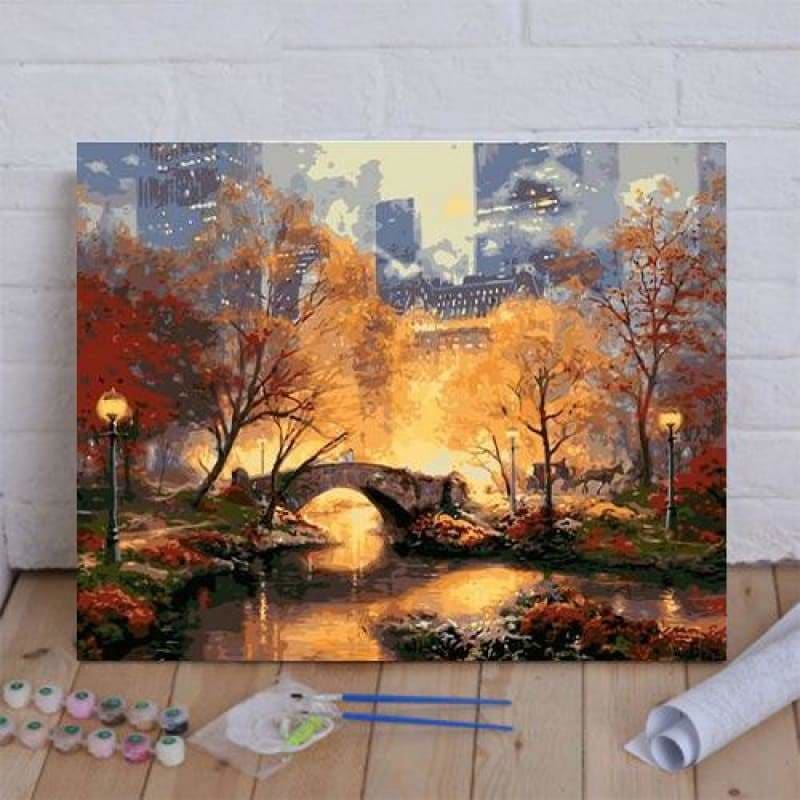 New York Park Paint By Numbers Kit – Paint By Numbers Kits UK