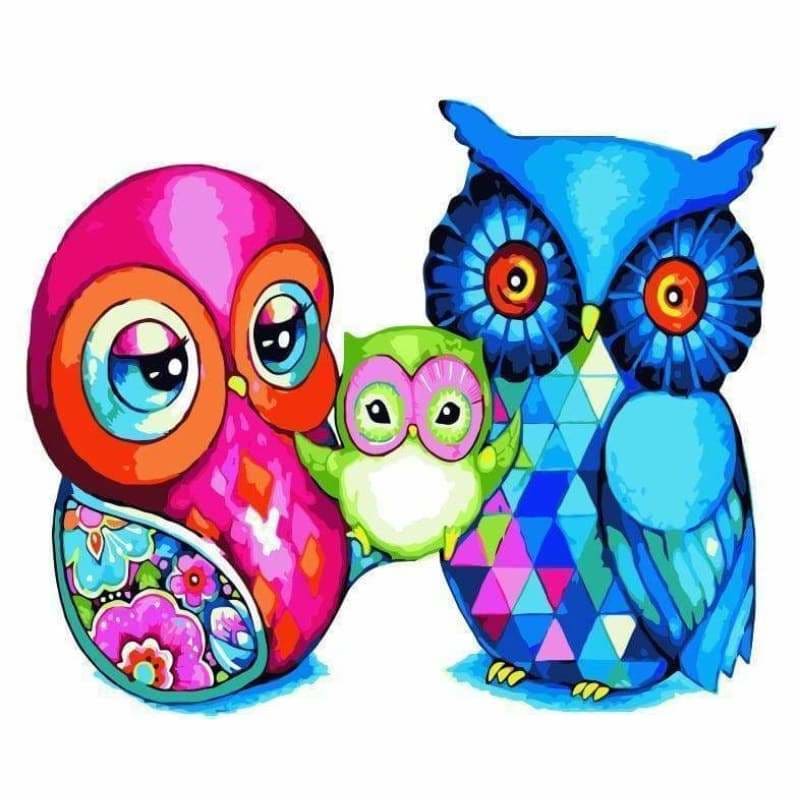 Owl Diy Paint By Numbers Kits SY-4050-049 - NEEDLEWORK KITS