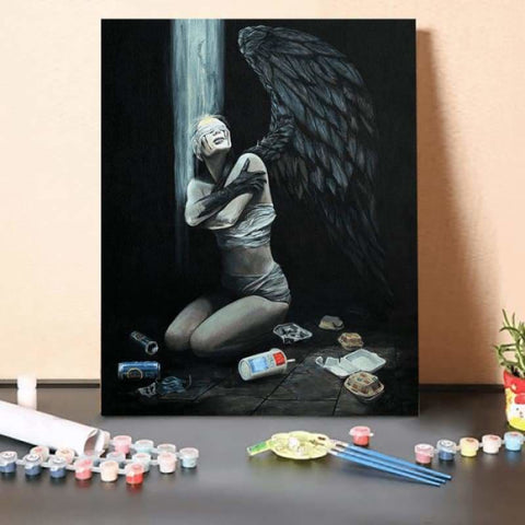 Paint by Numbers Kit-Angel in the dungeon