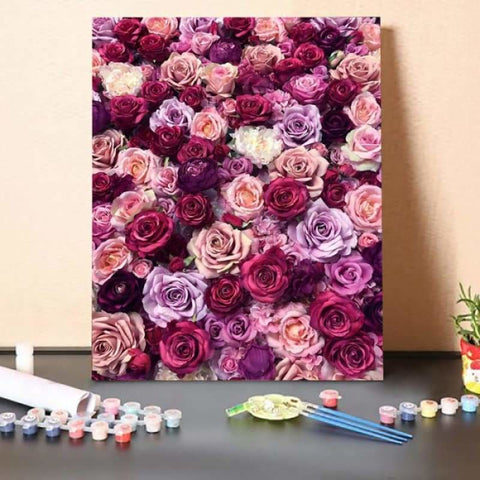 Paint by Numbers Kit-Flower Sea
