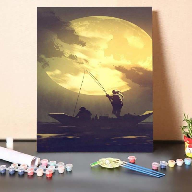 Paint by Numbers Kit-Sea Fishing