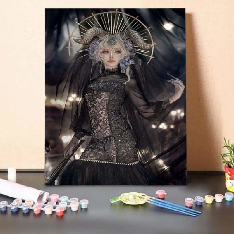 Paint by Numbers Kit-Sheep Woman
