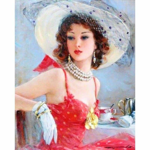 Sexy Woman Diy Paint By Numbers Kits PBN00018 - NEEDLEWORK KITS