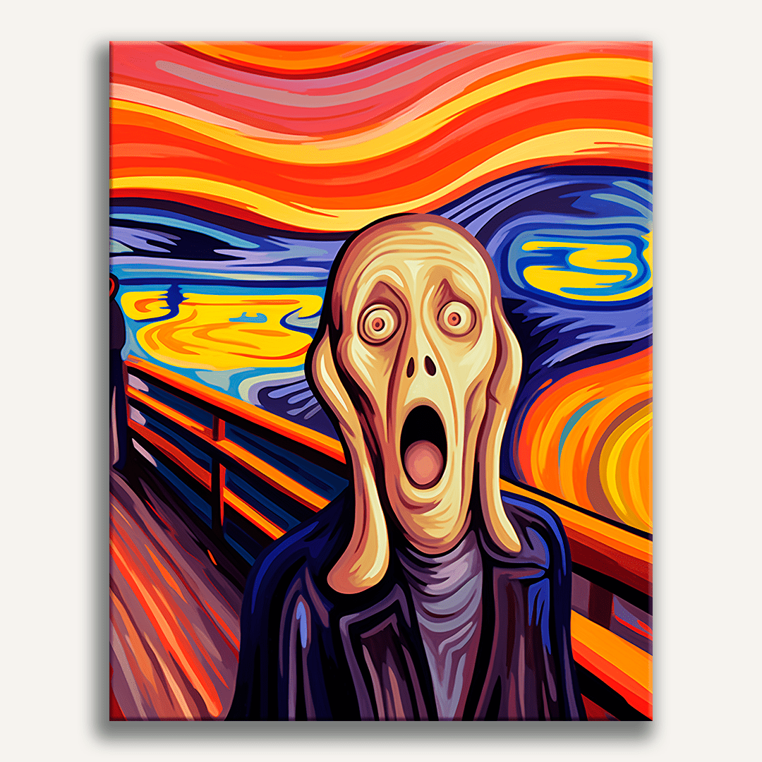 Scream Numbers Scream Man – Paint By Numbers Kits UK