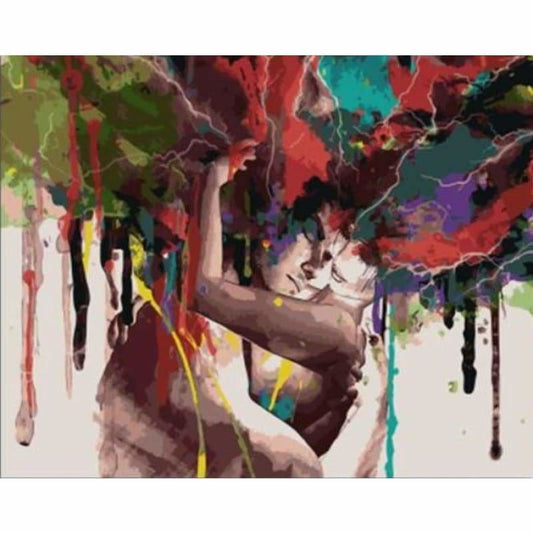 Abstract Woman& Man Diy Paint By Numbers Kits VM00030 - NEEDLEWORK KITS
