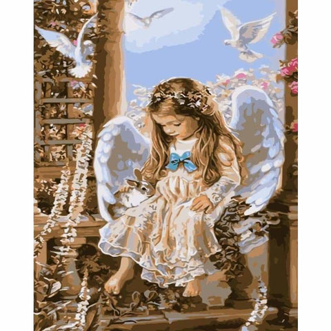 Angel Diy Paint By Numbers Kits WM-989 ZXG425 - NEEDLEWORK KITS