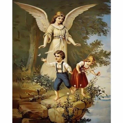 Angel Diy Paint By Numbers Kits ZXQ2273 - NEEDLEWORK KITS