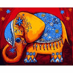 Animal Elephant Diy Paint By Numbers Kits ZXQ714 - NEEDLEWORK KITS