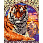 Animal Tiger Diy Paint By Numbers Kits WM-1161 - NEEDLEWORK KITS