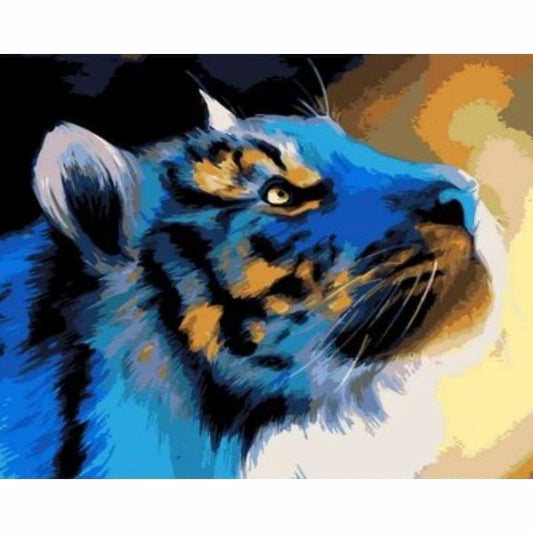 Animal Tiger Diy Paint By Numbers Kits ZXQ787 - NEEDLEWORK KITS