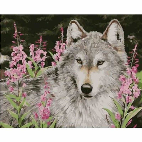 Animal Wolf Diy Paint By Numbers Kits ZXQ2487 - NEEDLEWORK KITS