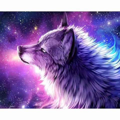 Animal Wolf Diy Paint By Numbers Kits ZXQ3374 - NEEDLEWORK KITS