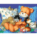 Bear Diy Paint By Numbers Kits ZXQ708 - NEEDLEWORK KITS