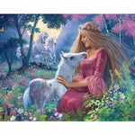 Beauty And Animal Diy Paint By Numbers Kits ZXQ2215 - NEEDLEWORK KITS