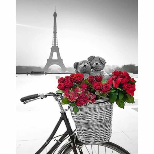 Bicycle Diy Paint By Numbers Kits ZXQ3696 - NEEDLEWORK KITS