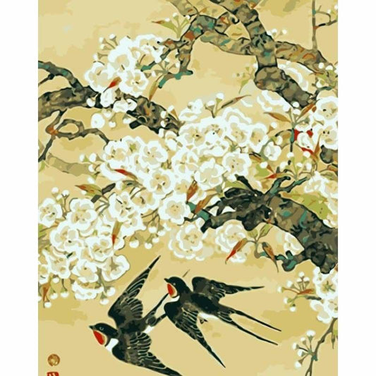 Bird Diy Paint By Numbers Kits WM-546 - NEEDLEWORK KITS