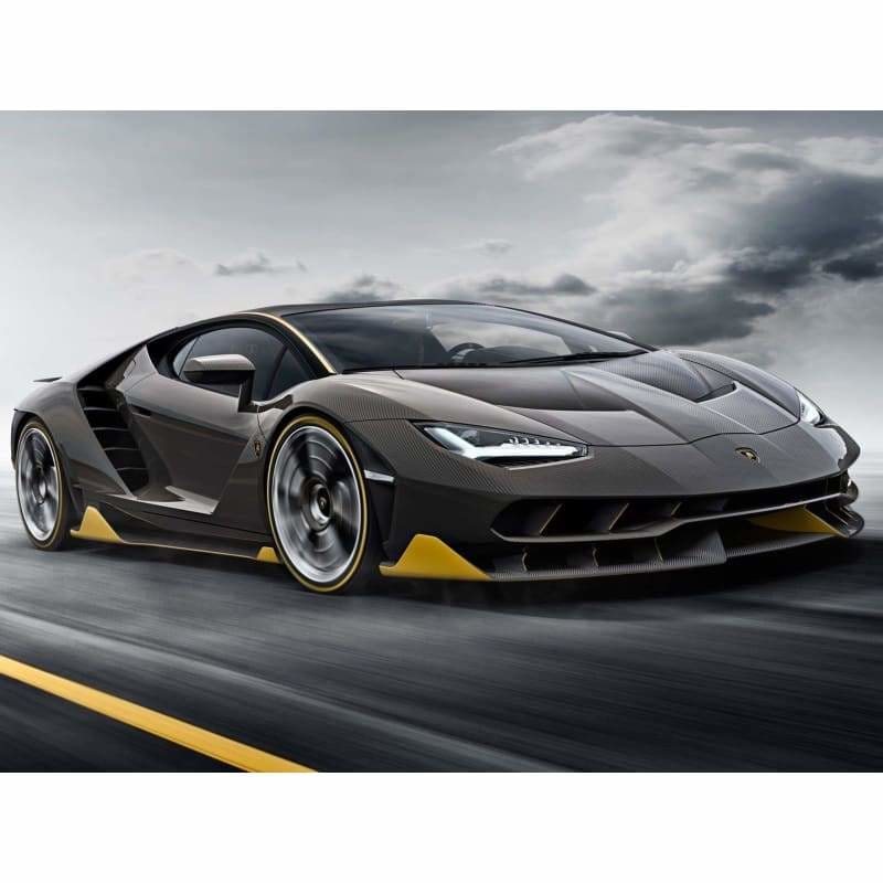 Black Car Diy Paint By Numbers Kits VM90190 - NEEDLEWORK KITS