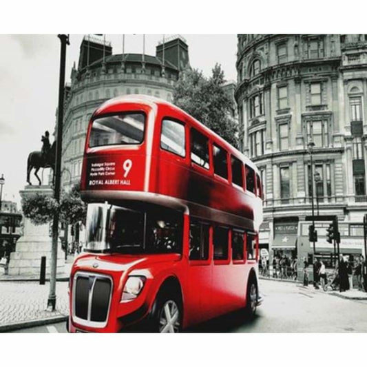 Bus Diy Paint By Numbers Kits ZXQ2929-22 - NEEDLEWORK KITS