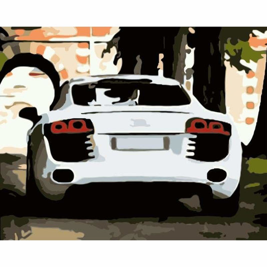 Car Diy Paint By Numbers Kits WM-335 ZXB991 - NEEDLEWORK KITS