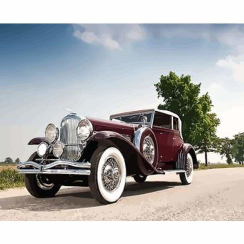 Car Diy Paint By Numbers Kits ZXQ2735 - NEEDLEWORK KITS