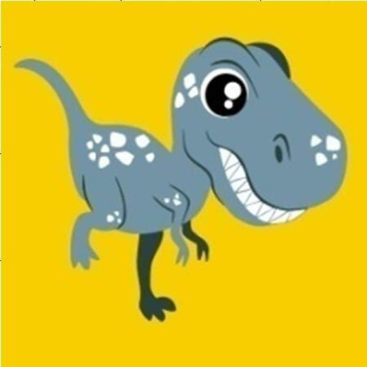 Cartoon Dinosaur Diy Paint By Numbers Kits PBN96115 - NEEDLEWORK KITS