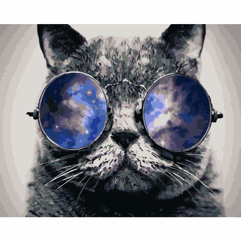 Cat Diy Paint By Numbers Kits WM-736 - NEEDLEWORK KITS