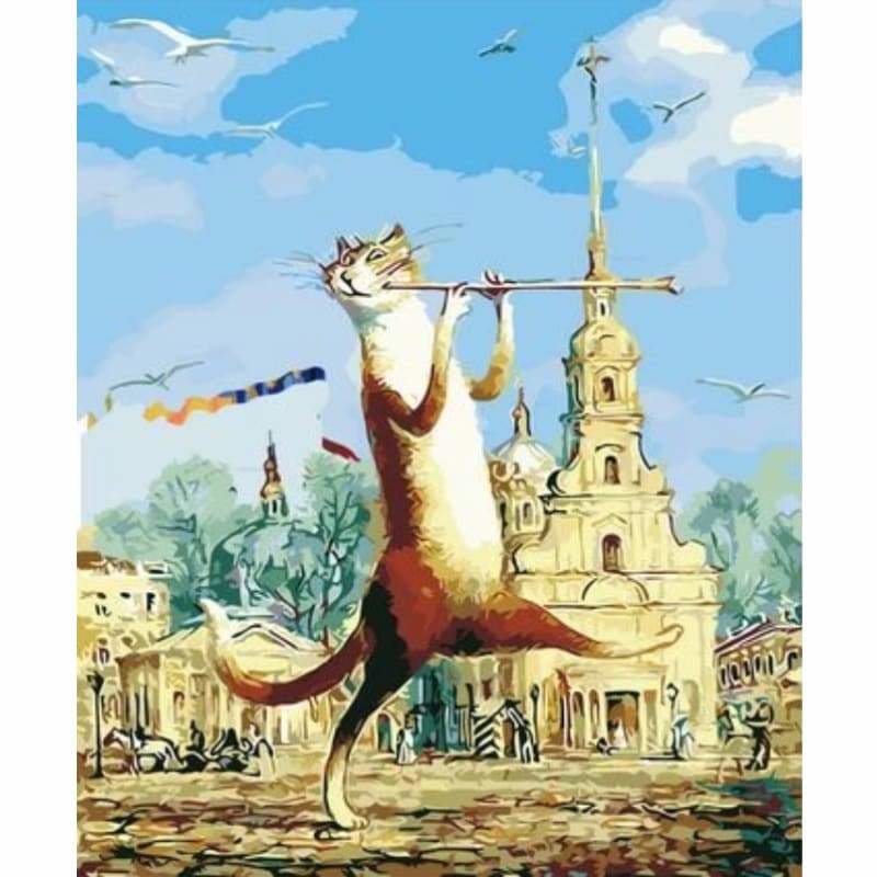 Cat Diy Paint By Numbers Kits ZXQ3072 - NEEDLEWORK KITS