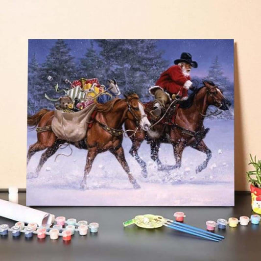 Christmas Rush – Paint By Numbers Kit
