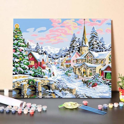 Christmas Time – DIY Painting By Numbers Kit