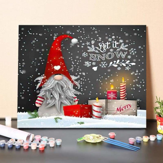 Christmas Traditional Scandinavian Dwarf-Paint by Numbers