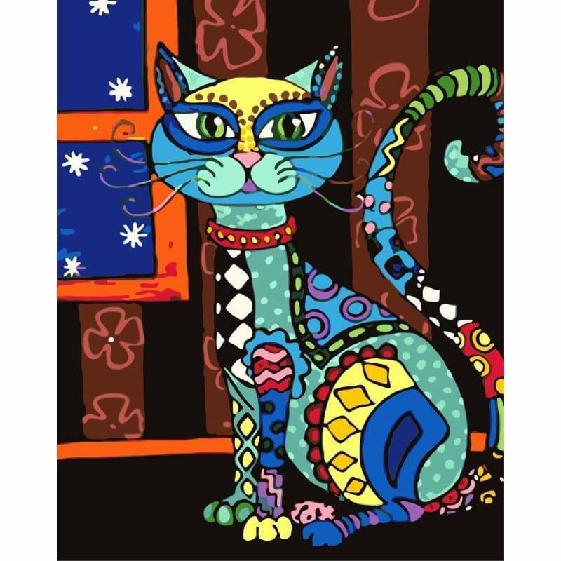 Color Cat Diy Paint By Numbers Kits WM-590 - NEEDLEWORK KITS