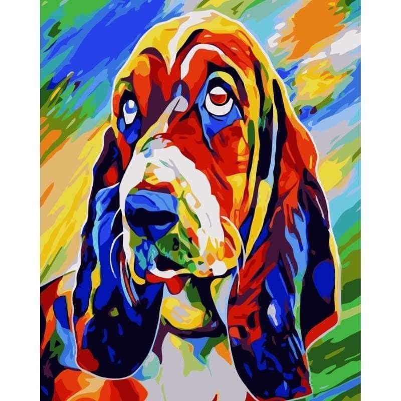 Color Dog Diy Paint By Numbers Kits WM-089 - NEEDLEWORK KITS