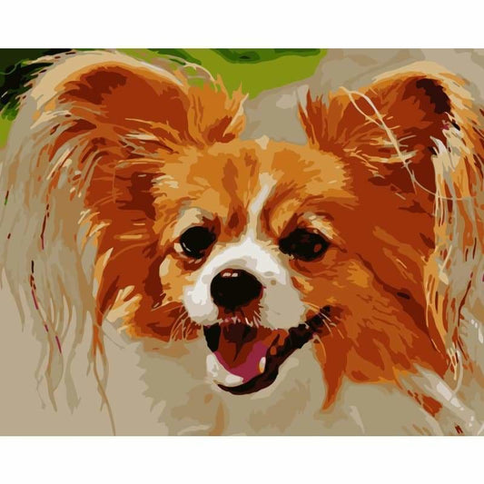 Cute Dog Diy Paint By Numbers Kits WM-261 - NEEDLEWORK KITS